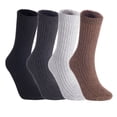 thumbnail image 1 of Lian Style Big Girls 1 Pair Knitted Wool Crew Socks FS03 Size XL Assorted, 1 of 2
