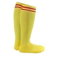 thumbnail image 1 of Lian Style Girl's 1 Pair Knee-high Sports Socks for Baseball/Soccer/Lacrosse XL002 XS Yellow, 1 of 3