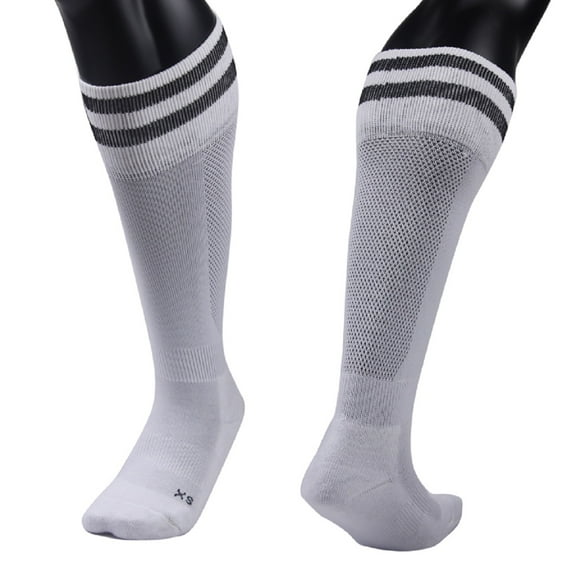 Lian Style Girls' 1 Pair Knee Length Sports Socks for Baseball/Soccer/Lacrosse XL003 XS(White)
