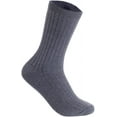 thumbnail image 1 of Lian Style Men's 4 Pairs Crew Socks Size 6-9 Casual 4(Grey), 1 of 3