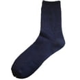 thumbnail image 1 of Lian Style Men's 4 Pairs Crew Socks Size 6-9 Casual 4(Navy), 1 of 2