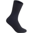 thumbnail image 1 of Lian Style Men's 4 Pairs Crew Socks Size 6-9 Casual(Black), 1 of 3