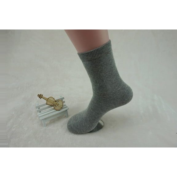 Lian Style Men's 6 Pairs Extra Thick Socks Diamond Size 9-11(Gray)