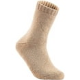 thumbnail image 1 of Lian Style Men's 6 Pairs Extra Thick Socks Plain Color Size 9-11Beige, 1 of 2