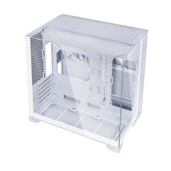 Lian Li O11VMW Lian-li O11 Vision-m O11vmw Dual-chamber Design Pre-installed 140 Mm Fan Micro Atx Case, White