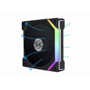 Lian li UNI FAN SLV2 120 Reverse Blade, Black color, single pack without controller -----UF-RSL120V2-1B
