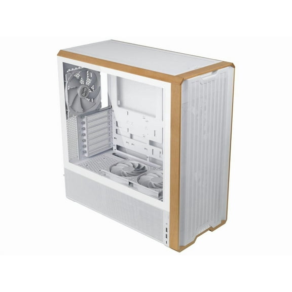 Lian-Li Lian-Li CS LAN217W mid-tower Steel/4mm TG/Wood White