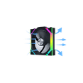 thumbnail image 1 of Lian Li 12SL1W1B Wireless 120mm ARGB Case Fan Single Black, 1 of 7