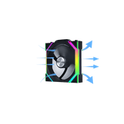 Lian Li 12SL1W1B Wireless 120mm ARGB Case Fan Single Black