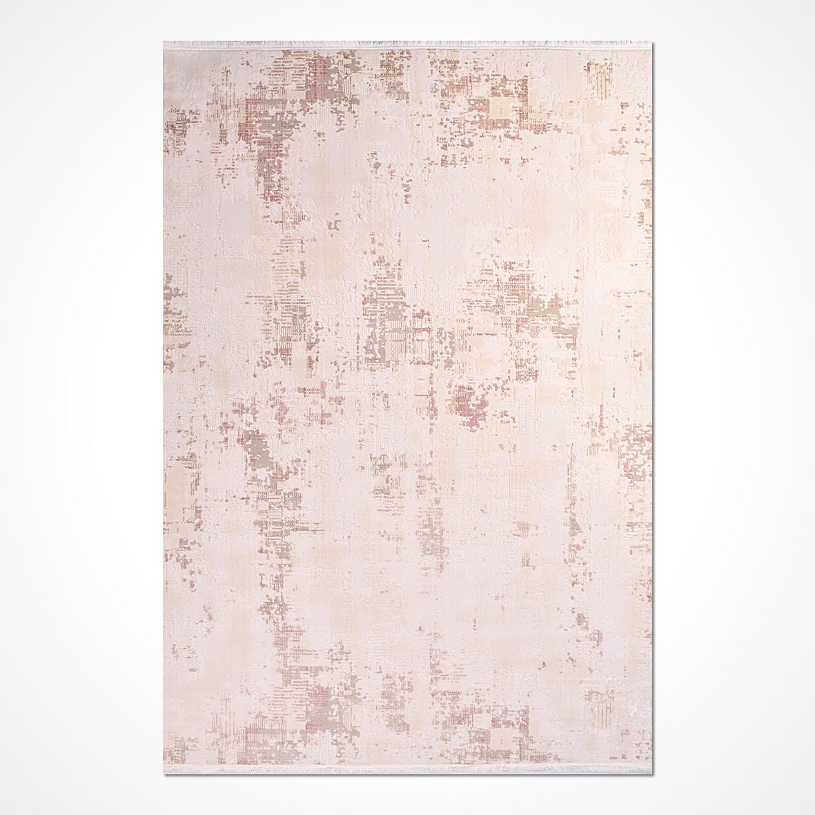 Liana Cream Abstract Acrylic Area Rugs for Living Room Jacquard ...