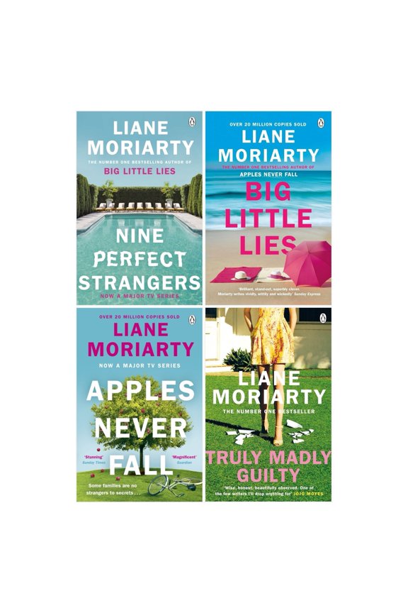 Liane Moriarty Collection 4 Books Set (Nine Perfect Strangers, Apples Never Fall, Big Little Lies, Truly Madly Guilty)