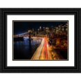 thumbnail image 1 of Liang, Ken 32x24 Black Ornate Wood Framed with Double Matting Museum Art Print Titled - Never Sleep City, 1 of 4