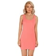 thumbnail image 1 of LiangRou Women's Stretchy Scoop Neck Extra Long Racerback Tank Top Watermelon Red Large (US 12 14), 1 of 6
