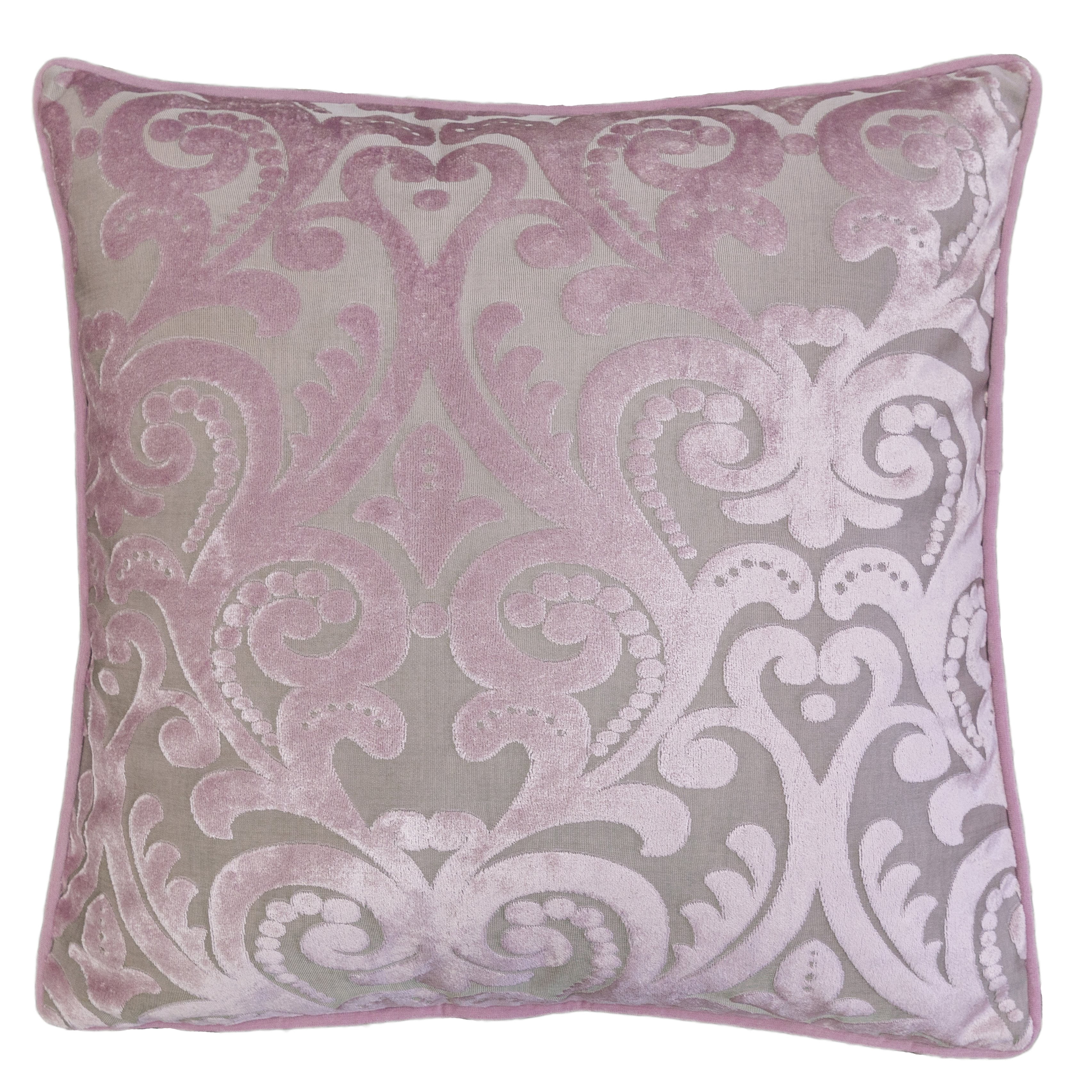 Lianne Blush Geometric Polyester 20 in. x 20 in. Throw Pillow