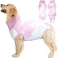 Lianzimau Dog Recovery Suit,Spay Suit for Female Dog,ECollar Cone