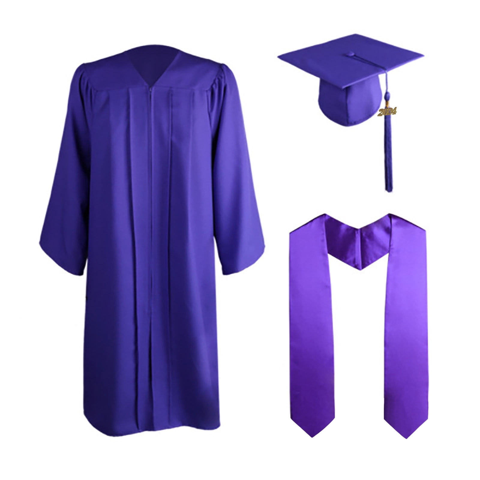 Liaosiiii GraduationMall Graduation Gown And Cap For Adults 2024 Year