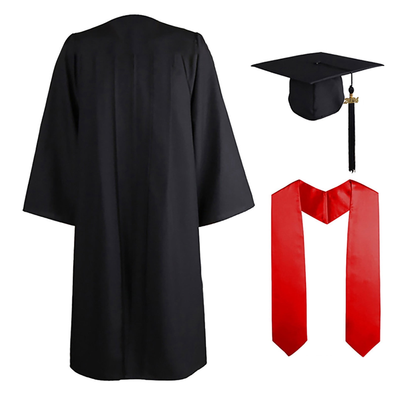 Shixinnn GraduationMall Graduation Gown and Cap for Adults 2024 Year