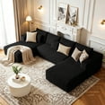 thumbnail image 1 of Liaroo 134.7" U-Shaped Modular Sectional Sofa with Chaise, Cloud Boneless Couch for Living Room, Apartment & Theater Room, No Assembly Required, 1 of 12