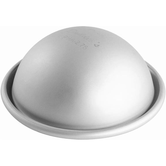 LibMal Cake Hemisphere Pan, 2.75 x 1.4 Inch, Silver