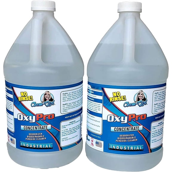 LibMal Concentrated Multi-Purpose Surface Cleaner to the Rescue - Chlorine-Free, Oxygen-Powered Stain & Odor Remover, 5 Percent Hydrogen Peroxide (H2O2), 1-Gallon, 2-Pack