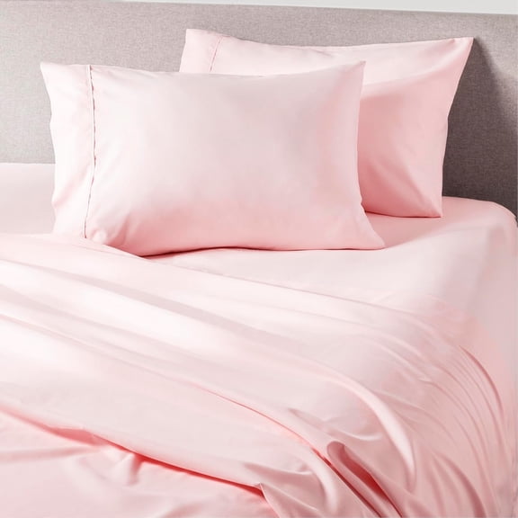 LibMal Cooling Bed Sheets for Hot Sleepers - Ultra-Soft Breathable Peachskin Performance Fabric, Moisture-Wicking, Deep Pocket Sheet Set, (King Size, Cotton Candy Pink)