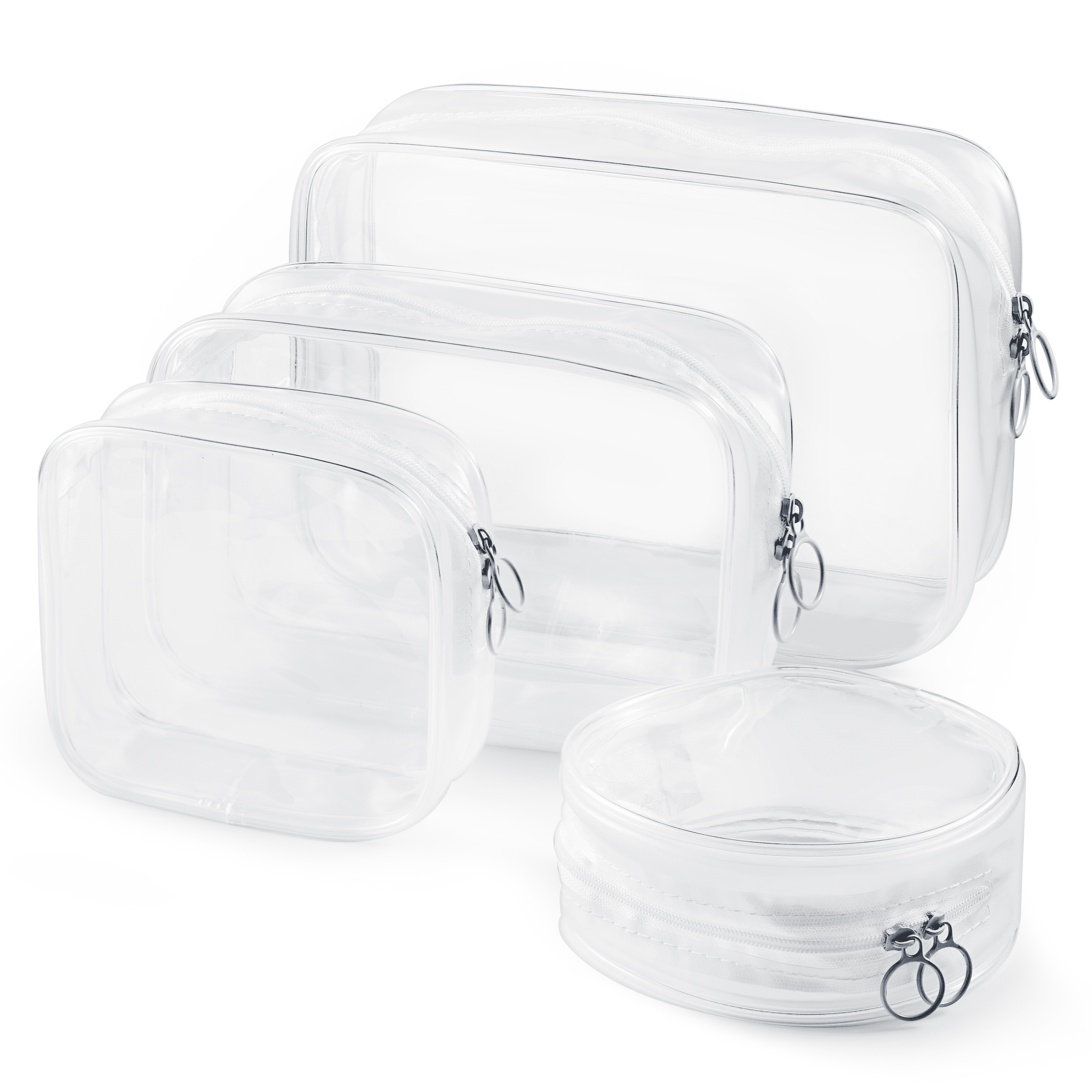 1PC Beige PU Waterproof Travel Portable Wash Bag Toiletry Storage Organizer  Multi-function Double Layer PVC Transparency Makeup Bag Cruise Essential  waterproof