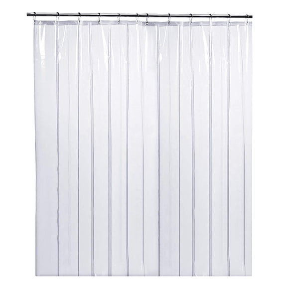 Liba Heavy Duty Waterproof 10G PEVA Bathroom Shower Curtain Liner, 72" x 72", Clear