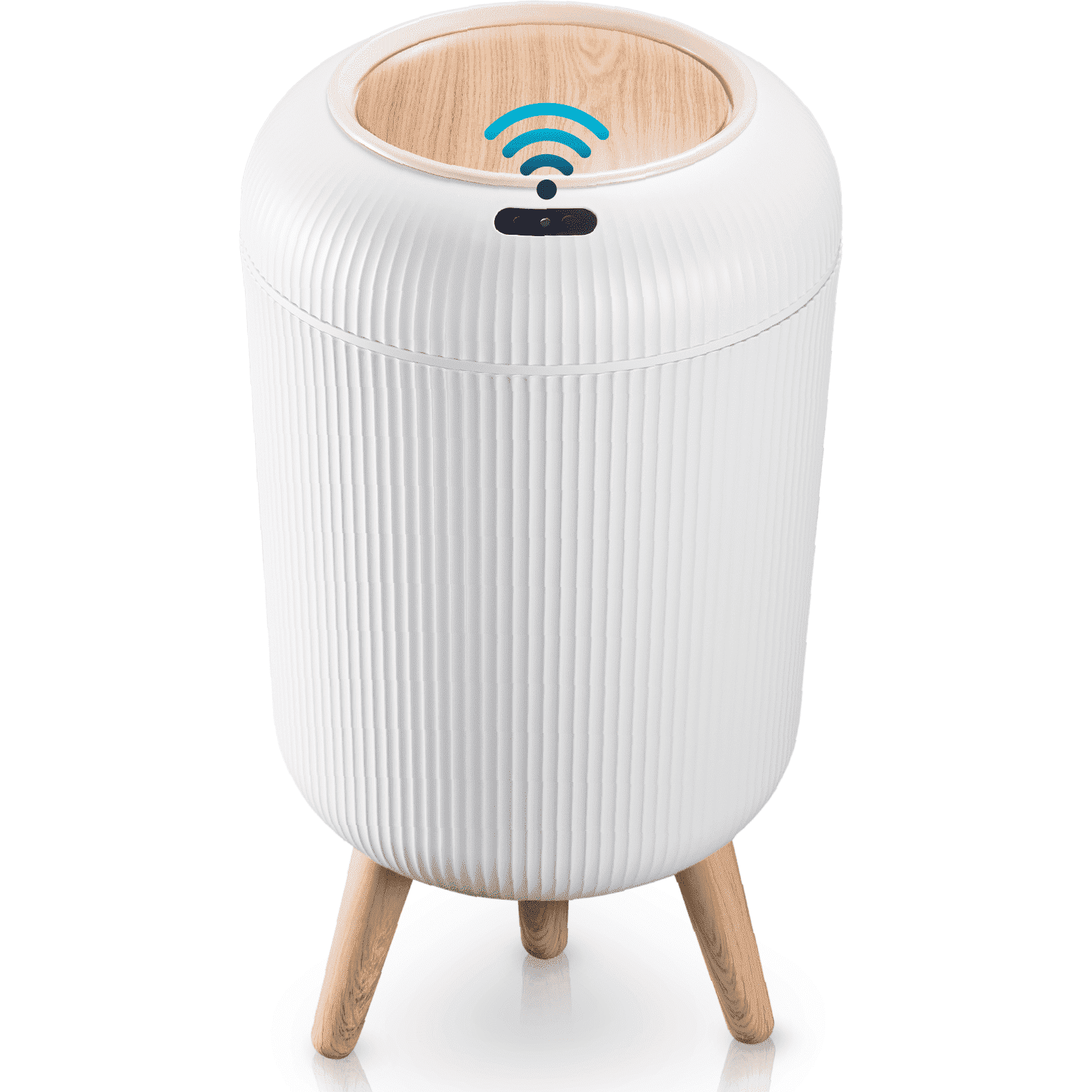 Liba Touchless Motion Sensor Trash Can, Waterproof for Kitchen & Bathroom, 2.6 Gallon, White – Gifts for Dad