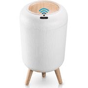 Liba Touchless Motion Sensor Trash Can, Waterproof for Kitchen & Bathroom, 2.6 Gallon, White