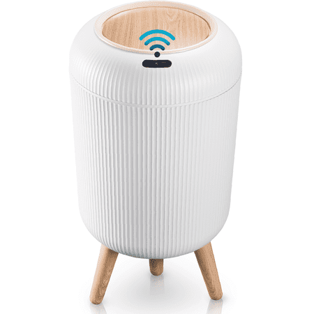 Liba Touchless Motion Sensor Trash Can, Waterproof for Kitchen & Bathroom, 2.6 Gallon, White
