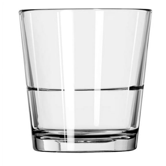 Libbey 15766 Restaurant Basics 9 Ounce Stacking Rocks Glass - 24 / CS
