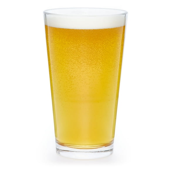 Libbey 15790 Restaurant Basics Stacking 16 oz Pint Glasses Set of 12, All Purpose Heavy Duty Glasses, Durable Glass Drinkware for Spirits and More