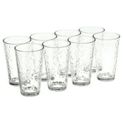 Libbey Vintage Frost Glass Drinkware Set, 16.2 oz, 8-Piece