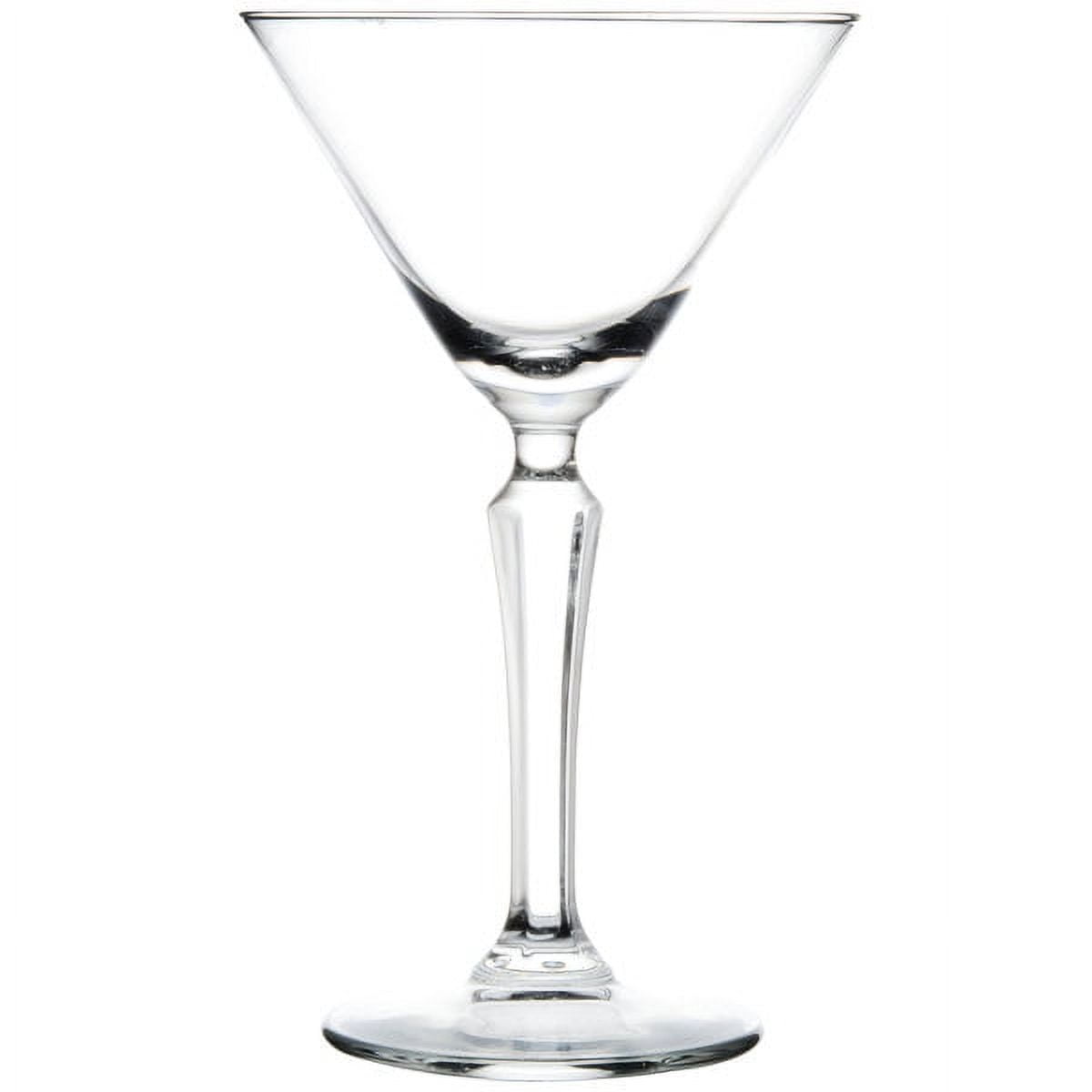 JoyJolt Carre Square Martini Glass 8 oz. Cocktail Glass (Set of 2) 