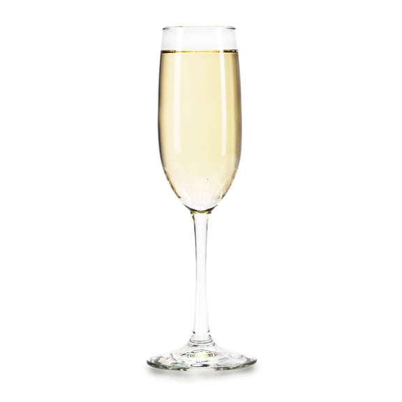 Libbey Vina Flute Glasses, 8-ounce, Set of 12