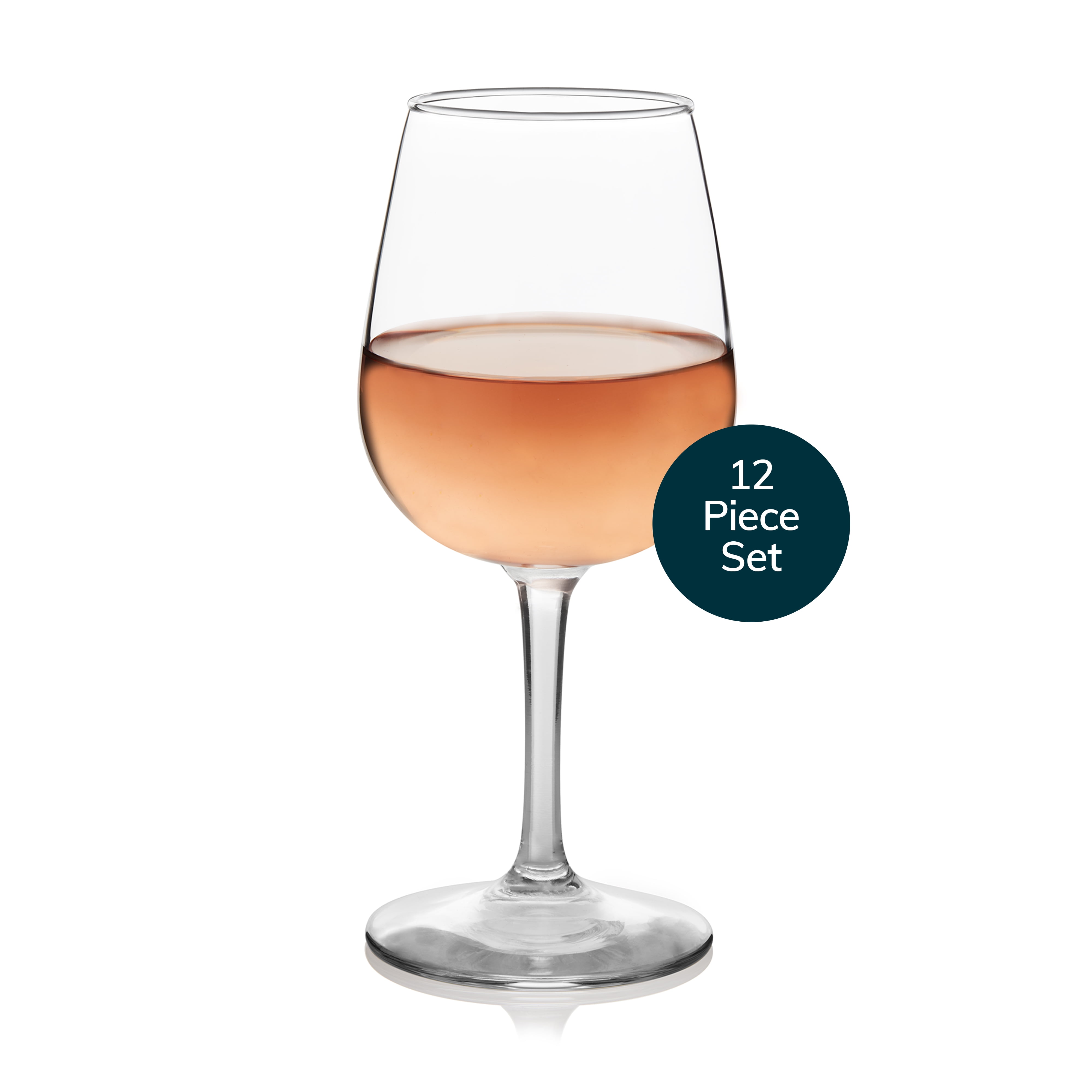 Libbey 12.75 Oz Clear Glass Stemmed Wine Glasses Set of 12
