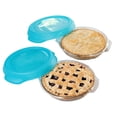 thumbnail image 1 of Libbey Baker’s Premium 2 Piece Glass Pie Plate, Stackable, Space Saving Casserole Dish Set with Lids, Glass Baking Dish Set for Fruit Pies, Quiches, 1 of 6