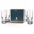 thumbnail image 1 of Libbey Bellevue Cocktail Glasses Set, 13.5 Oz, Clear, Stylish Retro Stackable Glass Cups, Modern Glassware Set for Cocktails, Mojito, and More, 1 of 6