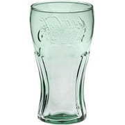 Libbey CLASSIC COCA-COLA Green Glass Tumbler GIFT SET OF 4 Glasses (6" Tall--16.75 oz. Size)