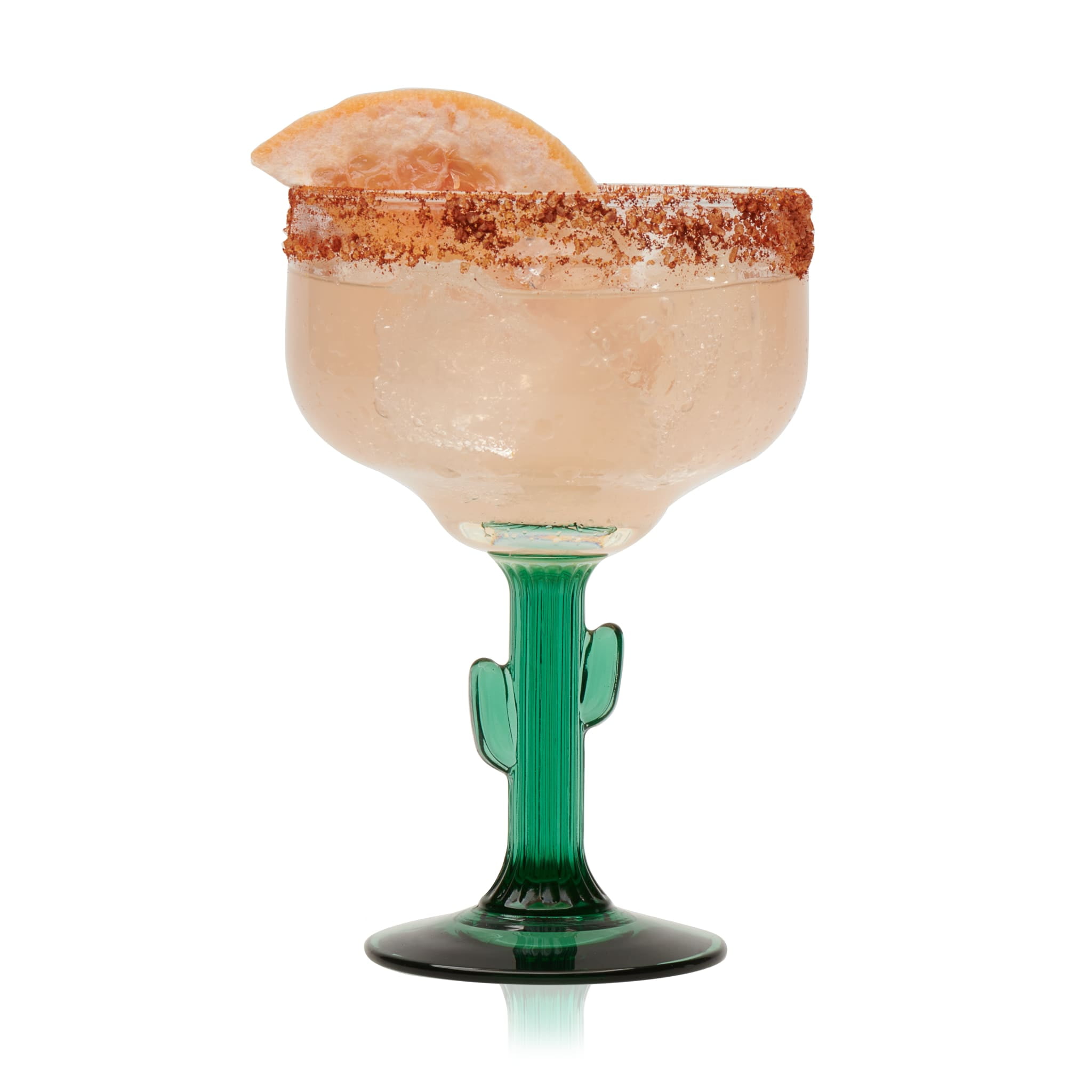 Libbey Green Stem Cactus Margarita Glasses, Set of 4