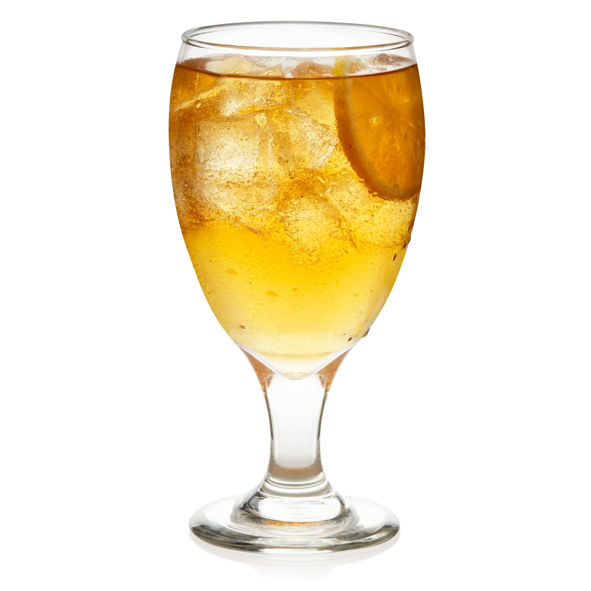Classic Clear Glass Goblets Set of 12, Dishwasher Safe