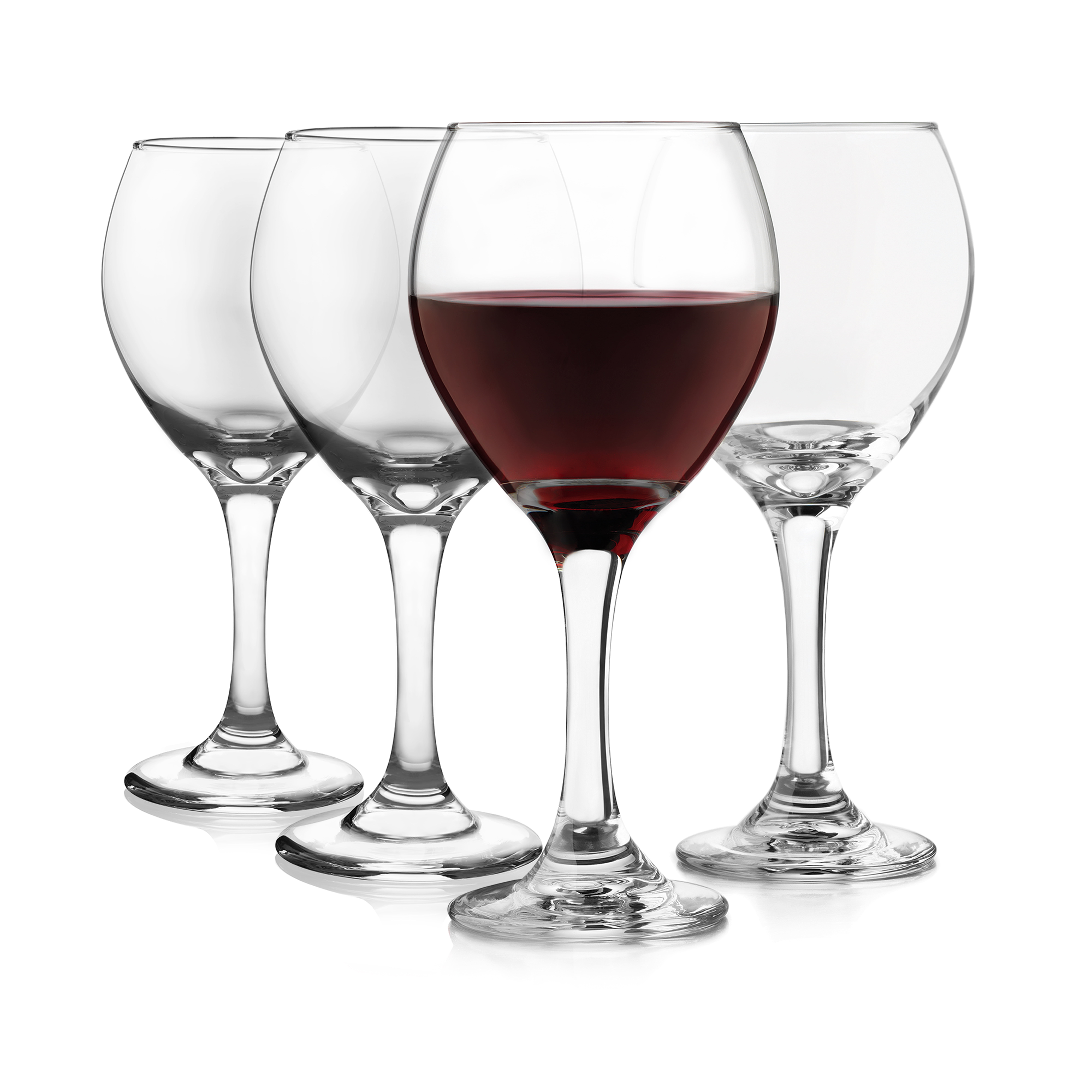 Libbey Classic Clear Glass Red Wine Set, 13.5-ounce, 4-Piece