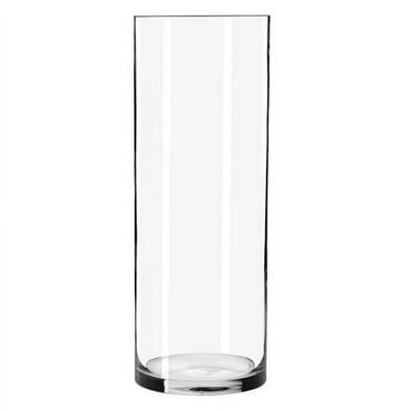 Libbey Clear Glass Cylinder Floral Vase, 15"