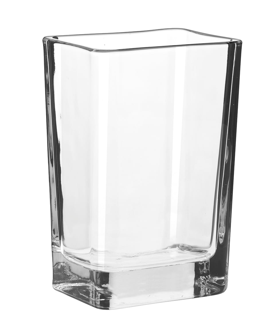 Libbey Clear Glass Rectangular Floral Vase, 6 in.