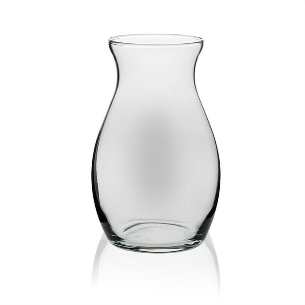 Libbey Clear Glass 7" Pot Belly Vase