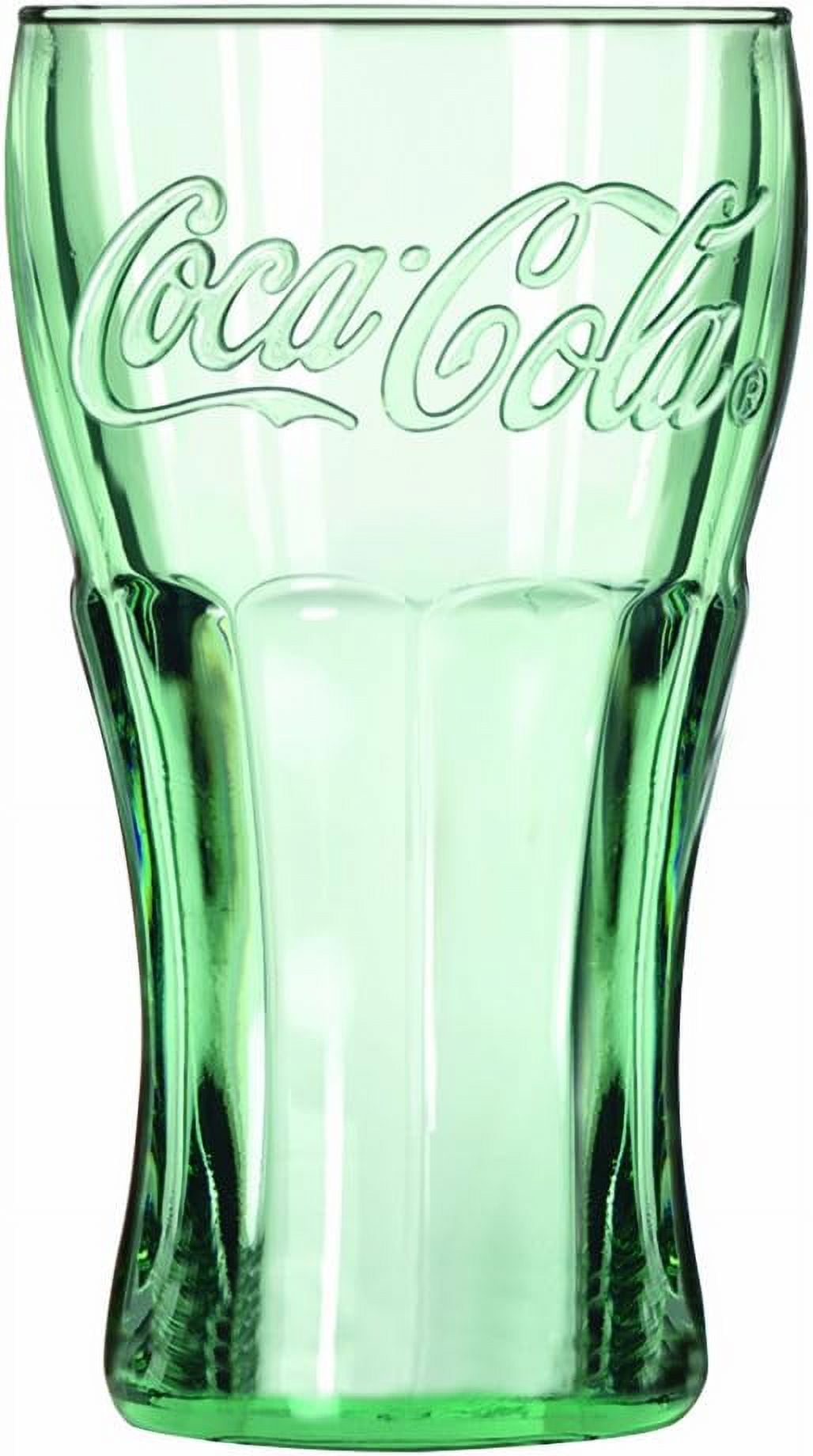 Libbey Coca-Cola 16-3/4-Ounce Glass Tumblers, Georgia Green, Set