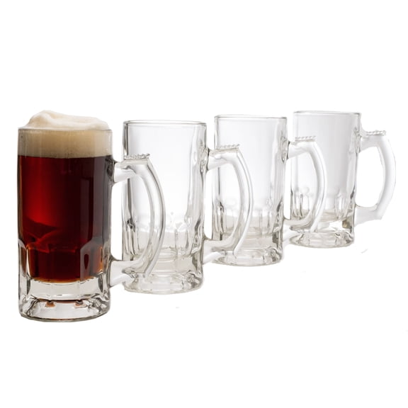 Libbey Craft Brews Glass Beer Mug, 12.7-ounce, Set of 4