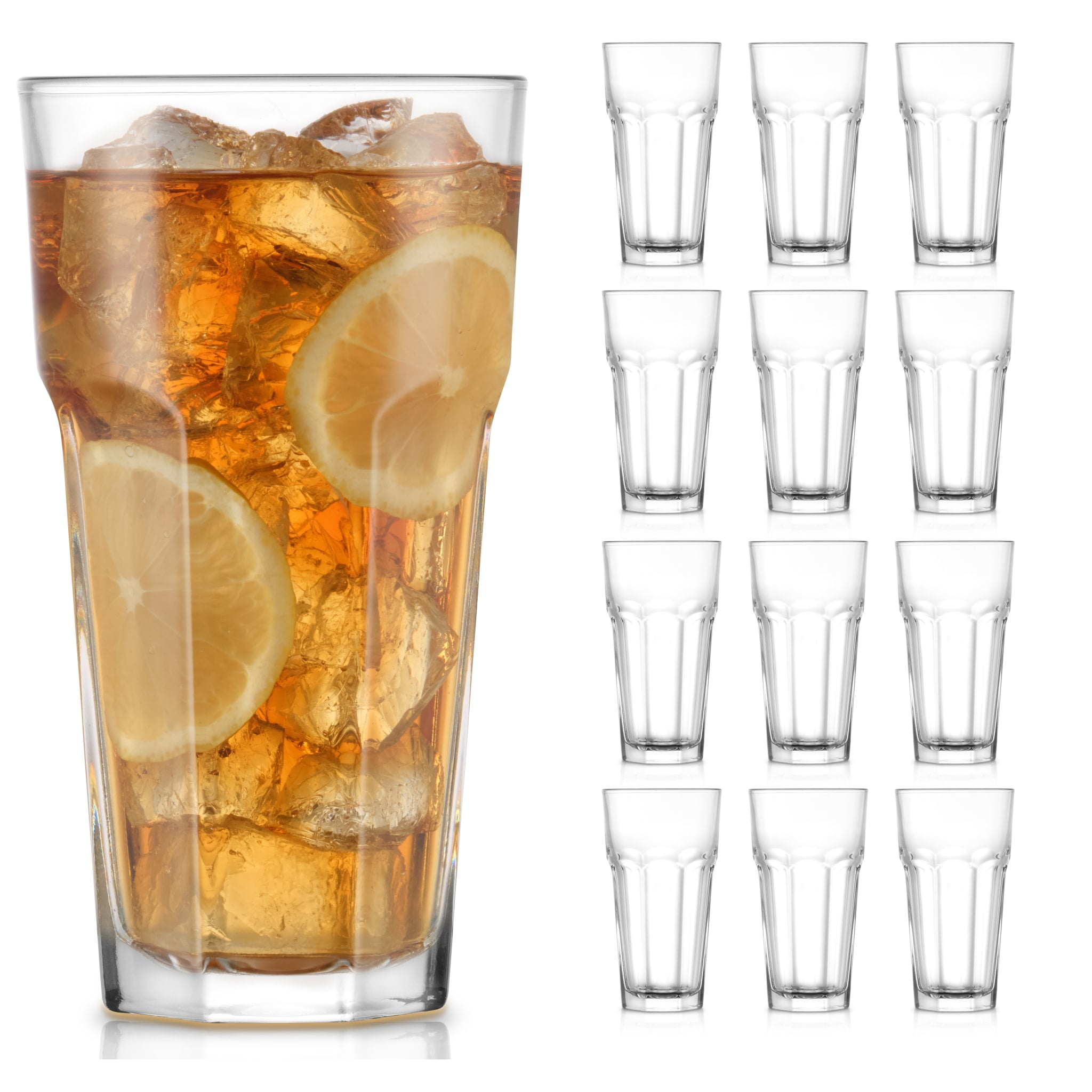 Libbey, Iced Tea Glasses, 22 oz, Set of 12 Large Tall Tumblers