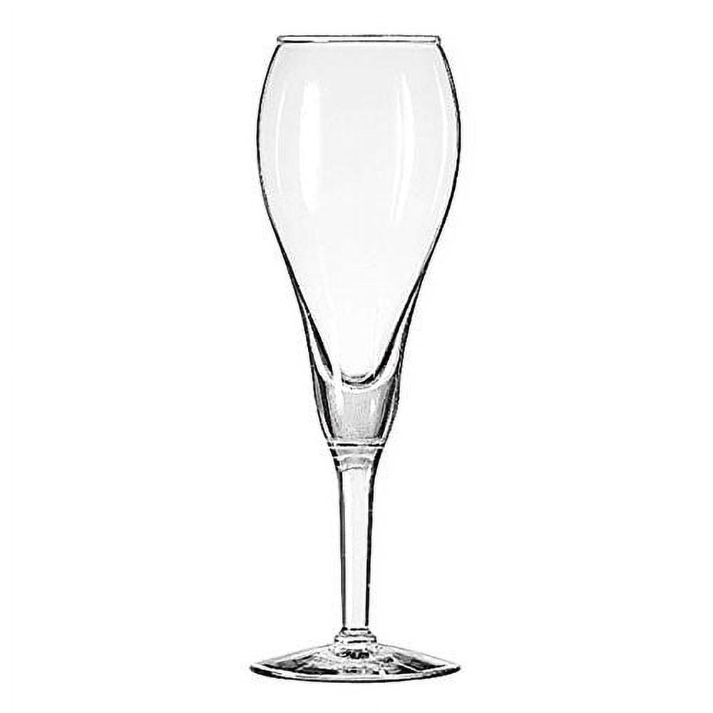 Libbey 3096 5 3/4 oz Perception OnePiece Flute Glass - Safedge Rim & Foot