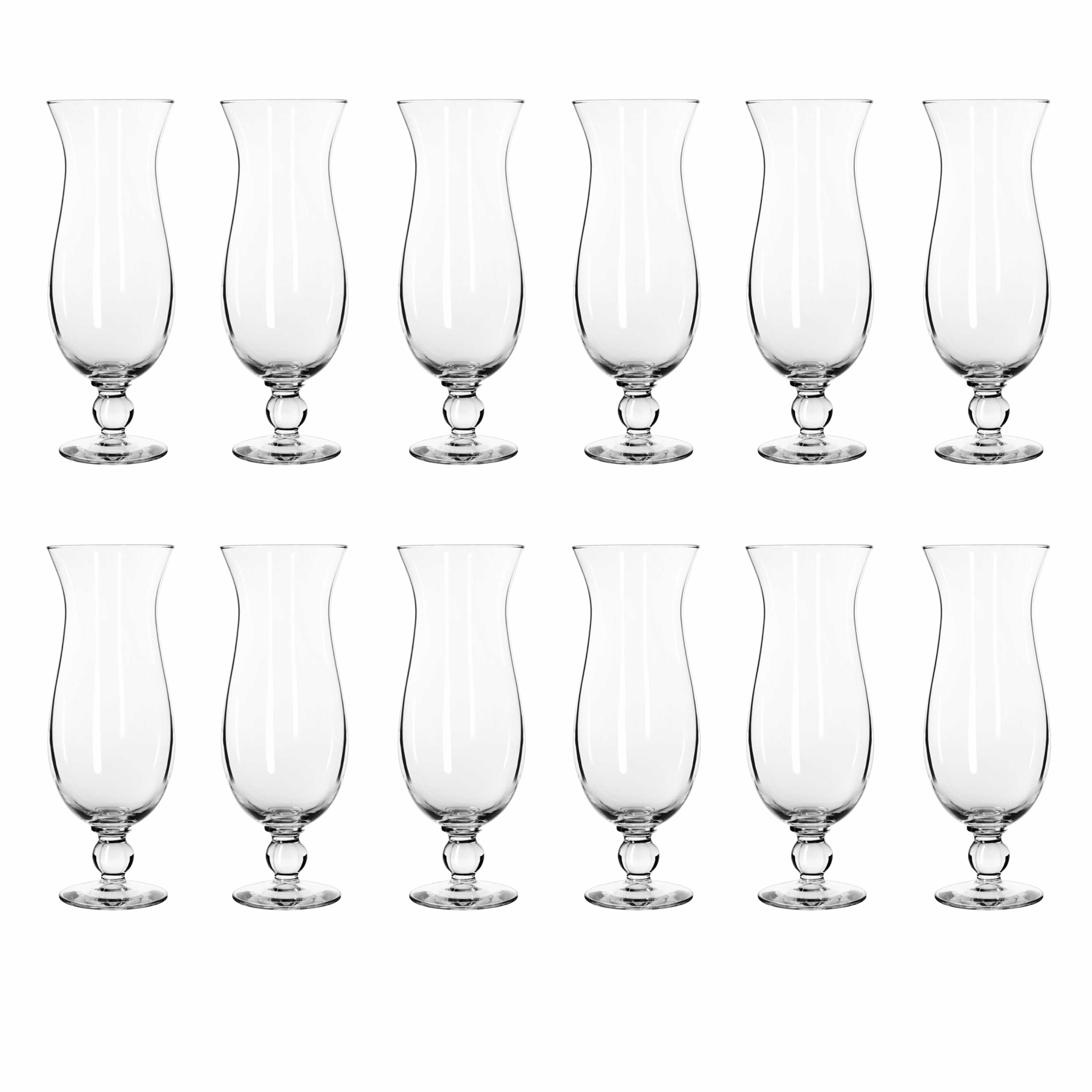 Libbey Hurricane Glasses 16 oz. Set of 12, Bulk Pack Barware, Perfect